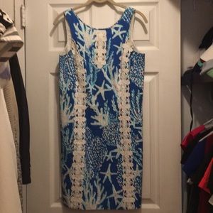 Lilly Dress in Coral Pattern